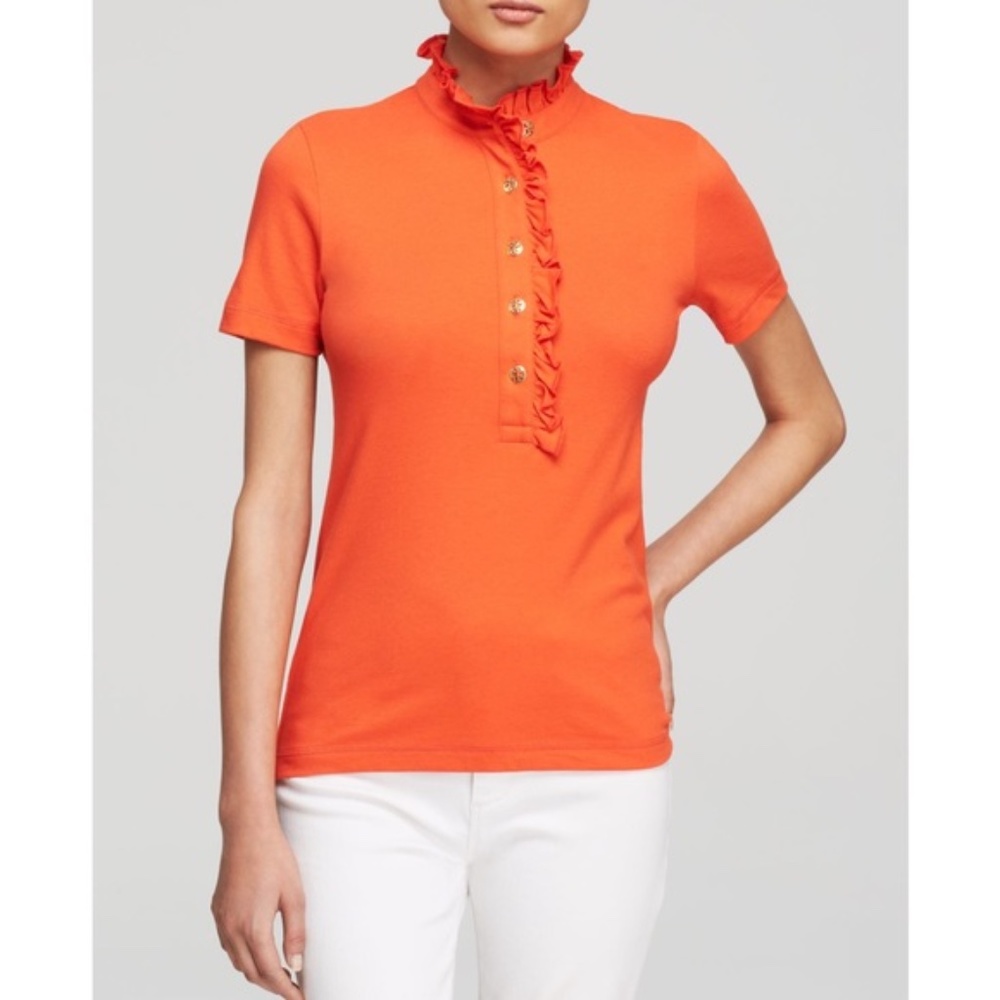 Tory Burch Lidia Ruffle Polo